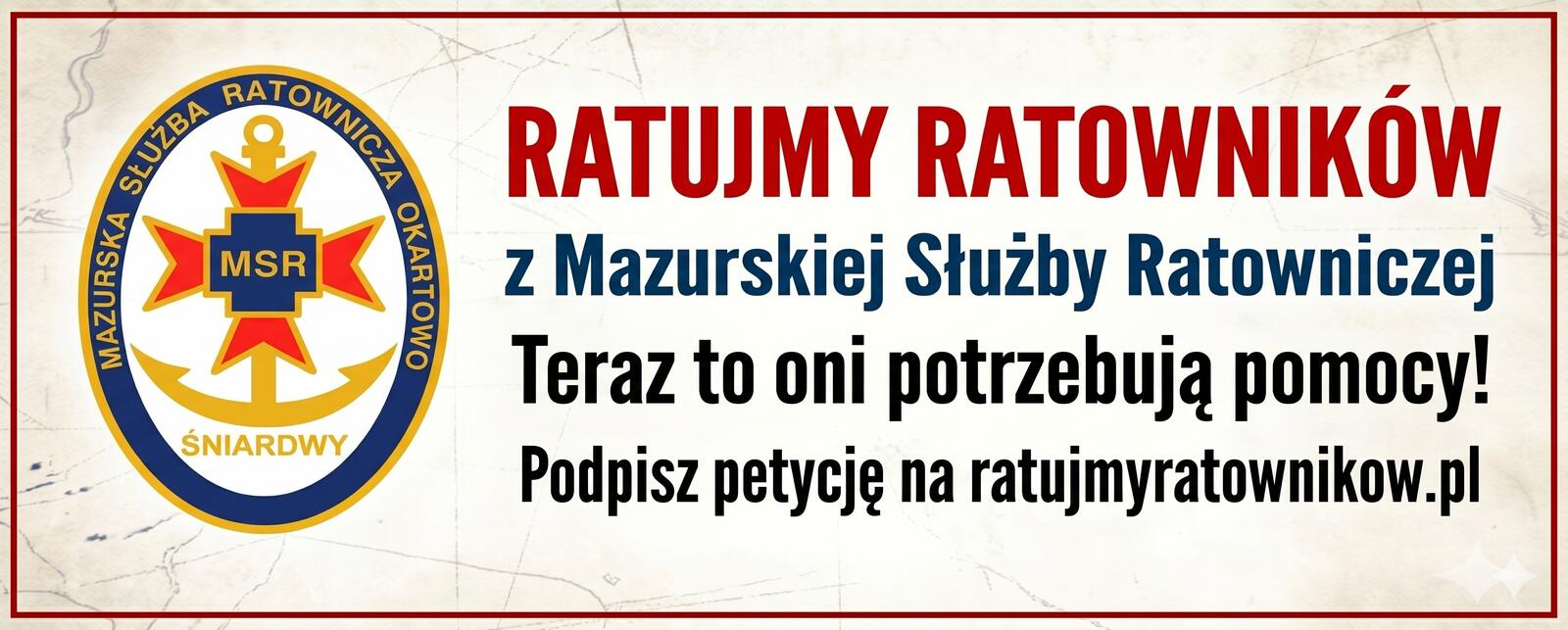 Ratujmy Ratowników z Mazurskiej Służby Ratowniczej — Podpisz petycję